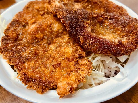 豚こま切れ肉でソースカツ丼！